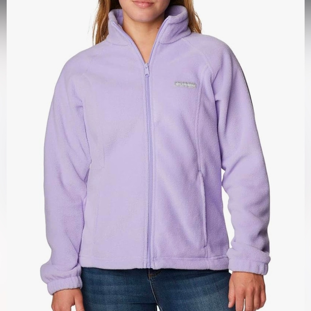 EUC Columbia Women's Benton Springs Full Zip - frosted purple - small
